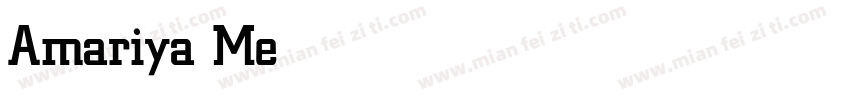 Amariya Medium字体转换